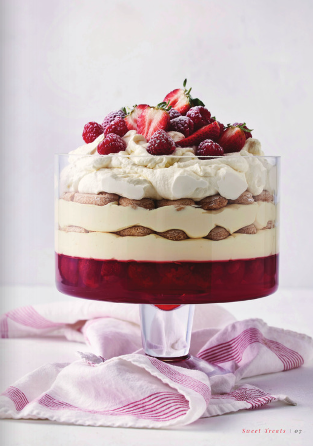 Berry Trifle with Boudoir Biscuits