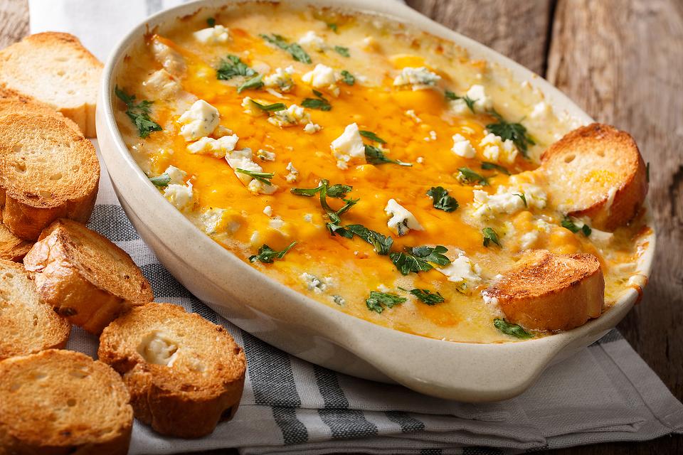Blue Cheese Buffalo Dip With Hearts of Palm
