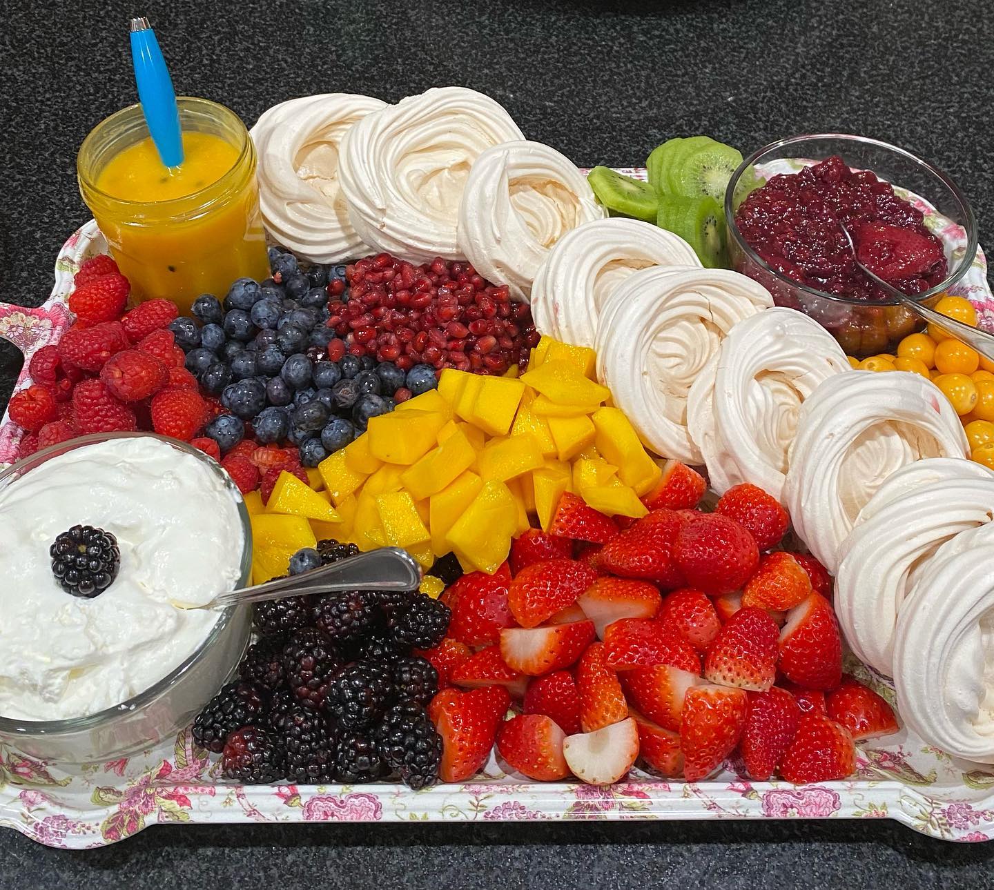 Mini Pavlova Dessert Board