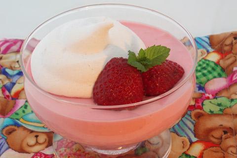 Strawberry Mousse and Meringue