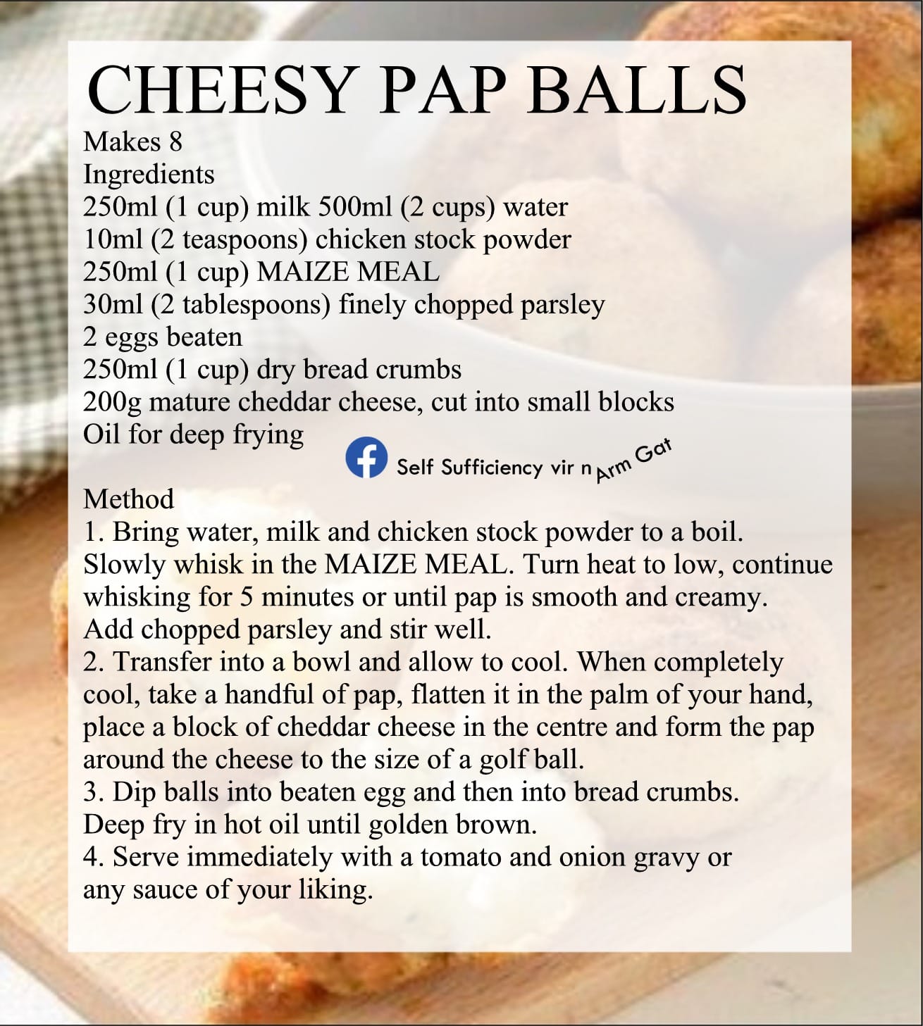 Cheesy Pap Balls