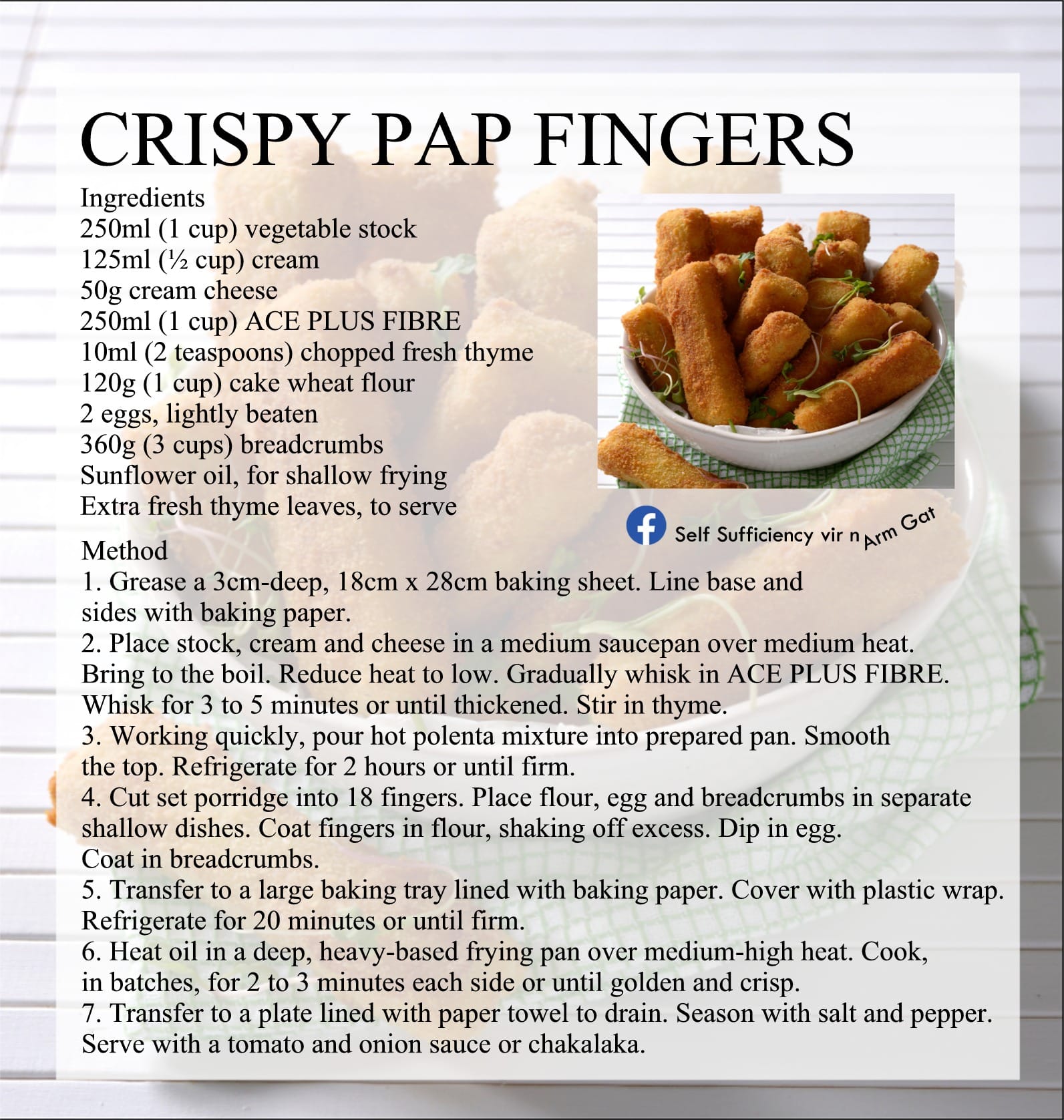 Crispy Pap Fingers