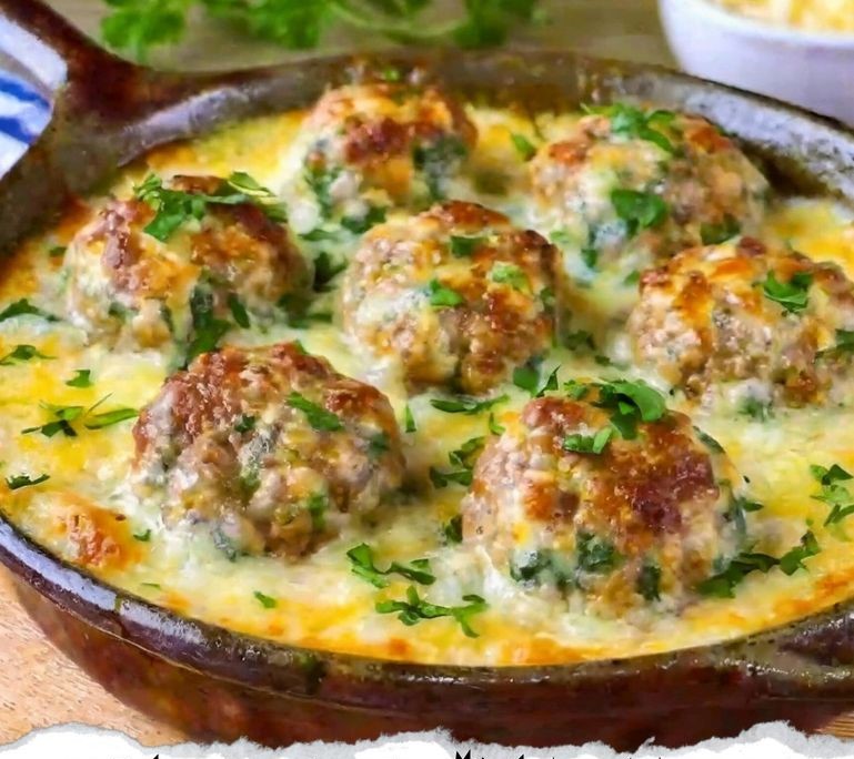 French Onion Meatballs
