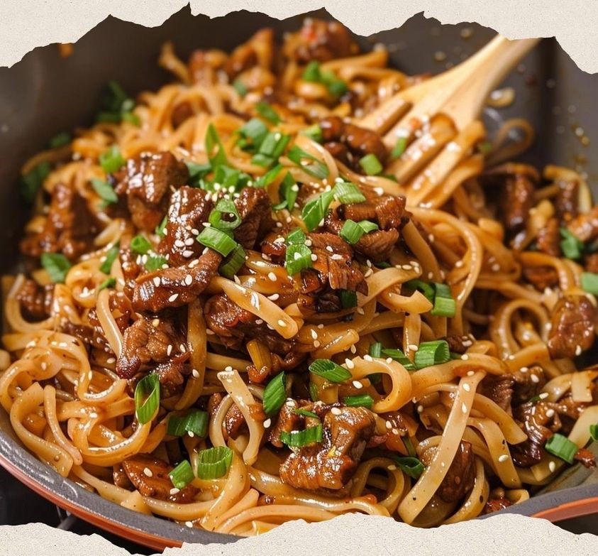 Mongolian Beef and Noodles