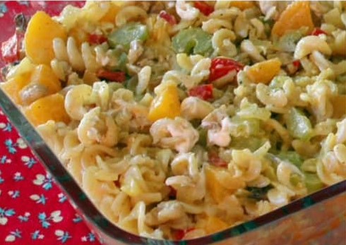 Curried Rice Salad with Peaches