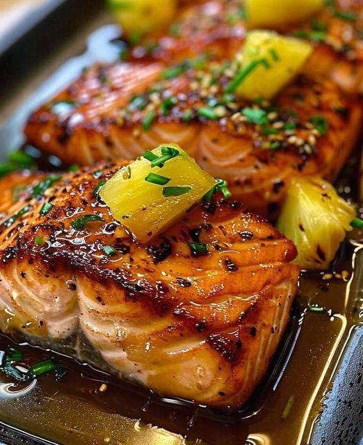 Honey Pineapple Salmon