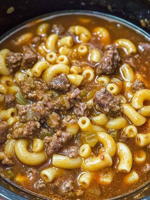 Beef and Macaroni Soup